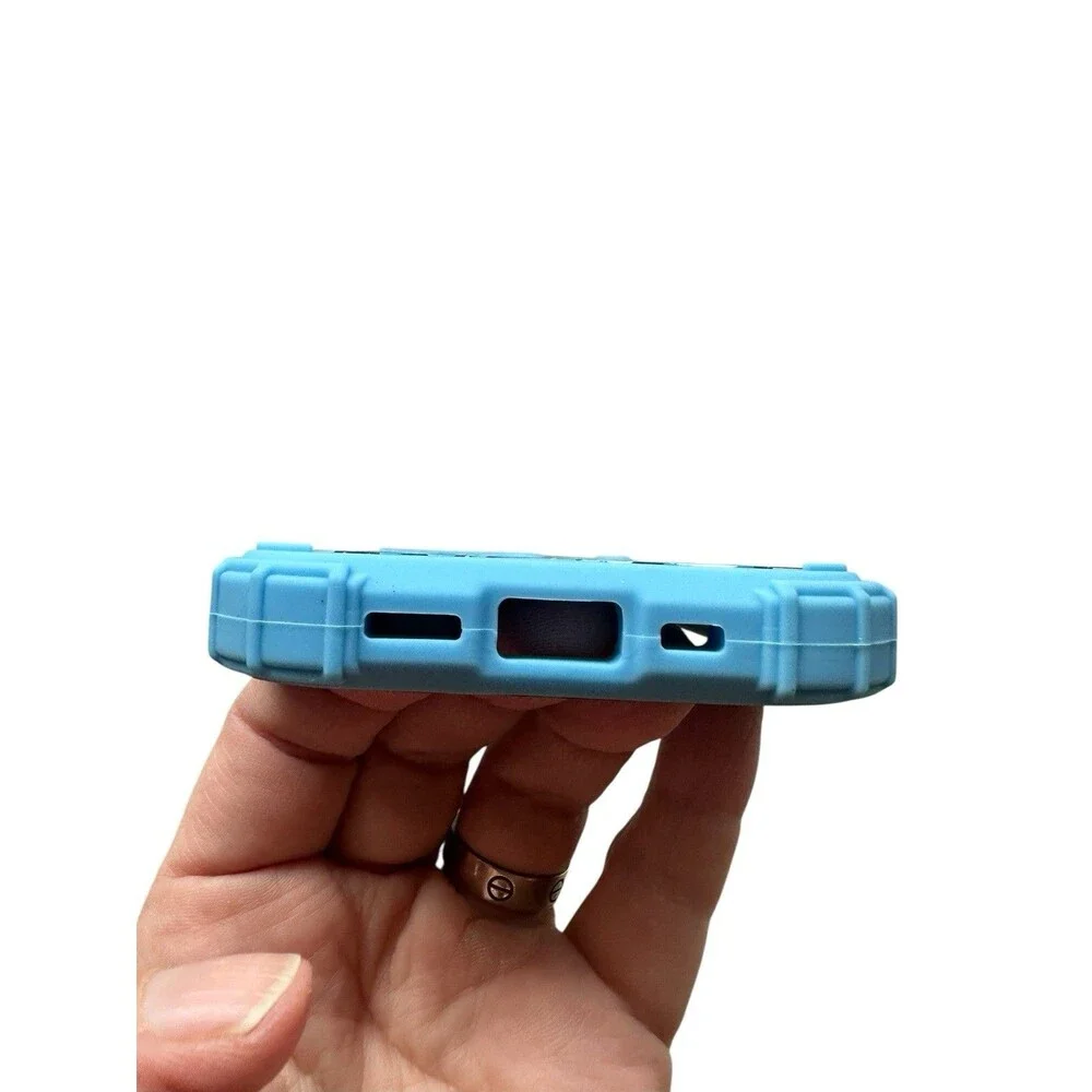 Bonoma Iphone 16 Pro Max Case Blue & Black Butterfly Print Rugged Dual Layer